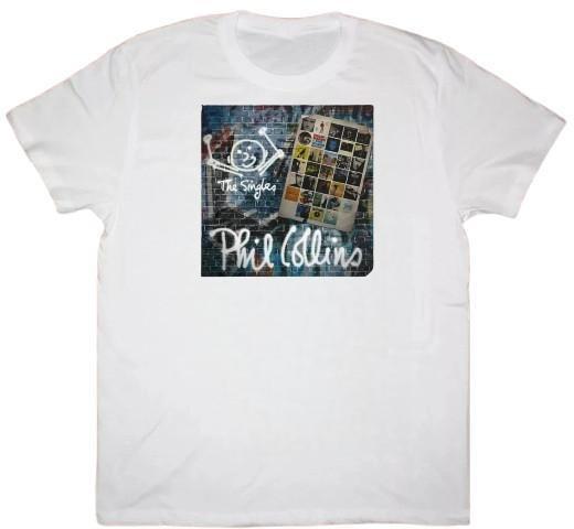 Phil Collins The Singles Album Graphic Print Unisex T-Shirt S