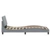 Bed Frame without Mattress  Hanko  Light Grey 80 x 200 cm Fabric