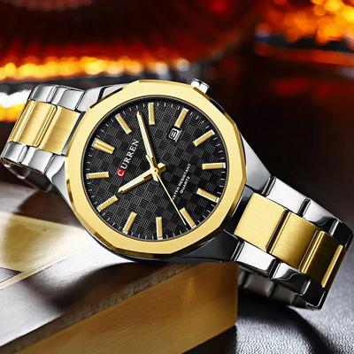 Men's Personalized Business Watch Waterproof Luminous Stainless Steel Calendar Quartz Watch Holiday Gift Men's Watch