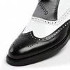 Men's Brogue Leather Shoes - Trendy, Large Size, Color-Blocked, Business Formal, All-Match