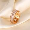 Hot-plated Real Gold Seiko Full Diamond Super Flash Opening Ring Does Not Fade Ring
