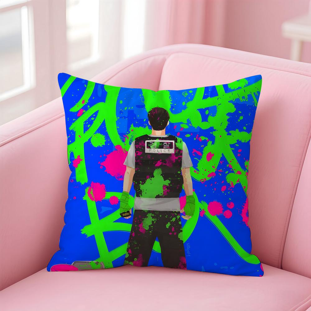 

GGood Boy Cushion Cover Pillow Case Soft Friendly Fabric Concealed Zipper 30X30cm