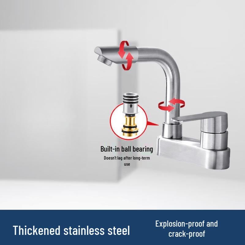 

Handun Stainless Steel Single Handle Basin Faucet