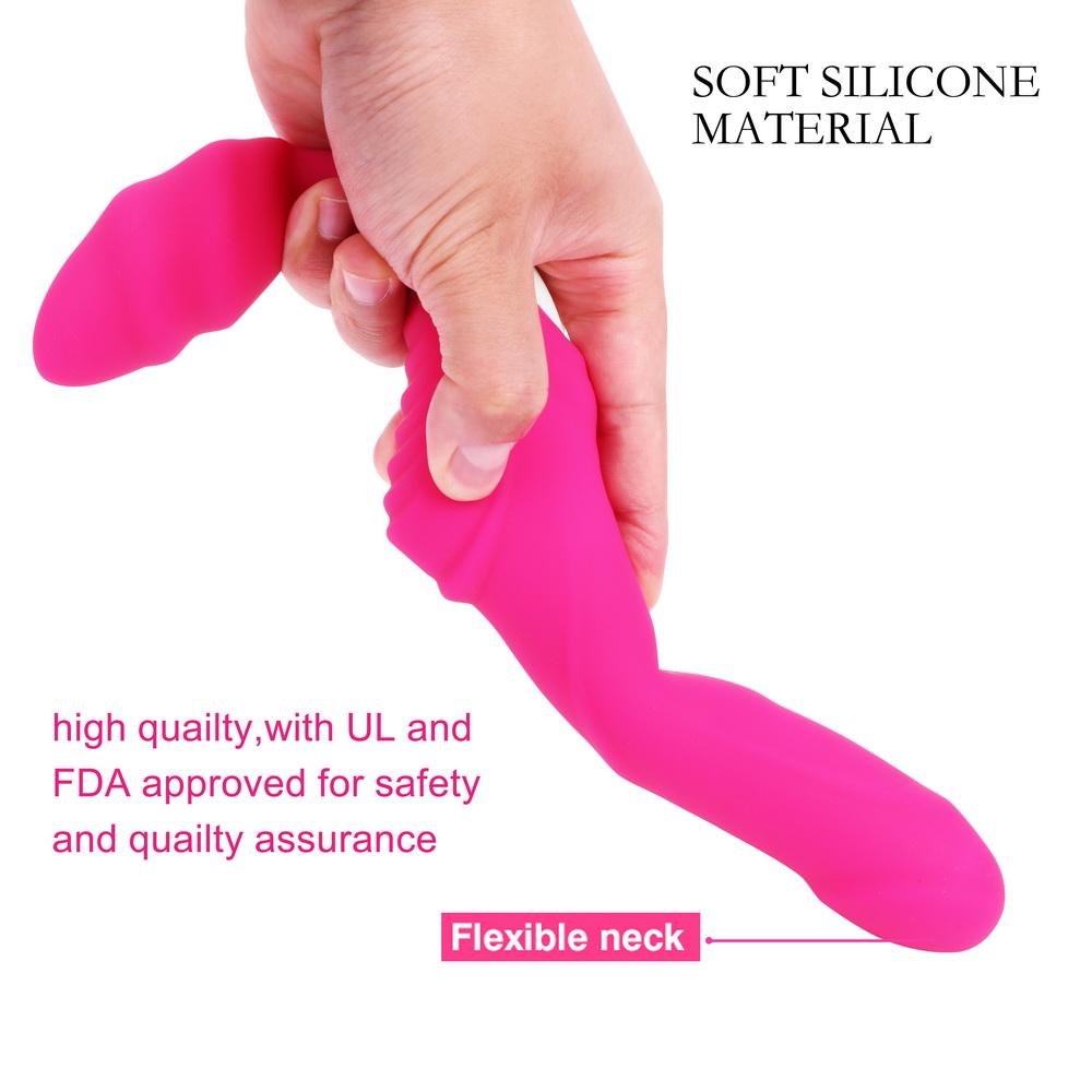 Dual Head Vibrator 9 Mode Silicone Prostate Massage Remote Control Sex Toys for Female Lesbian AV Magic Wand