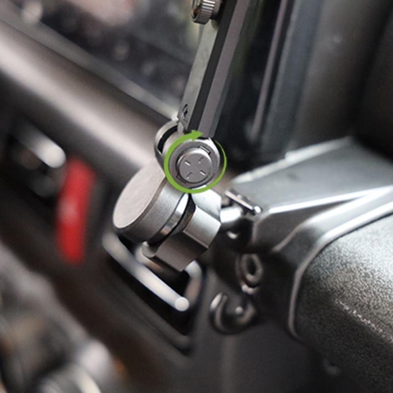 Universal Car Phone Holder Extender 17mm Ball Joint 360 5 Level Telescopic Aluminum Alloy Construction