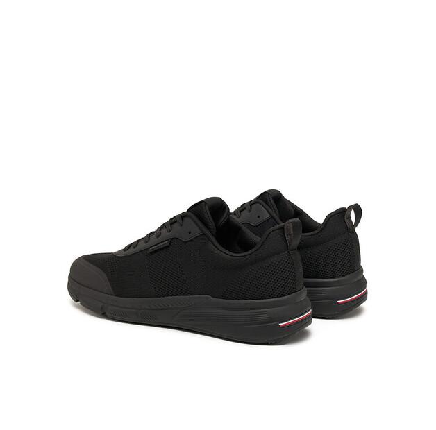 Men's Sneakers Tommy Hilfiger Lightweight Modern Knit Runner Fm0fm05326 Black
