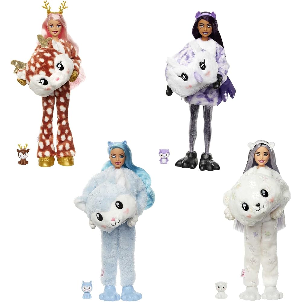 Barbie Cute Up! Husky Costume Doll for Dress-Up Play Ages 3+