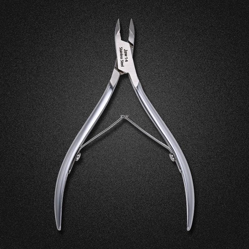 Easy Cut D07-14 Matte Cuticle Nipper Set - Sharp Blade Manicure Tool for Salons