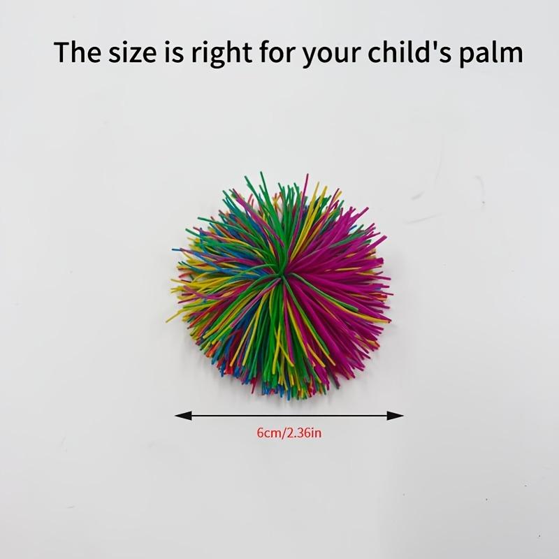 Regenbogen Silikon Pompon Ball Kinder Sensorisches Spielzeug