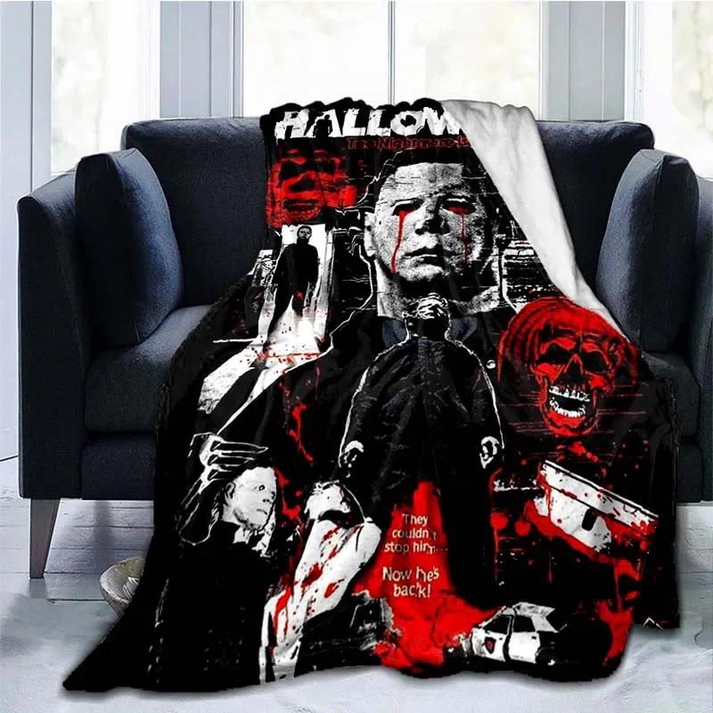 Michael Myers Blanket Super Soft Plush Flannel Blanket Living Room Bedroom Sofa Blankets for Beds Blanket Gift