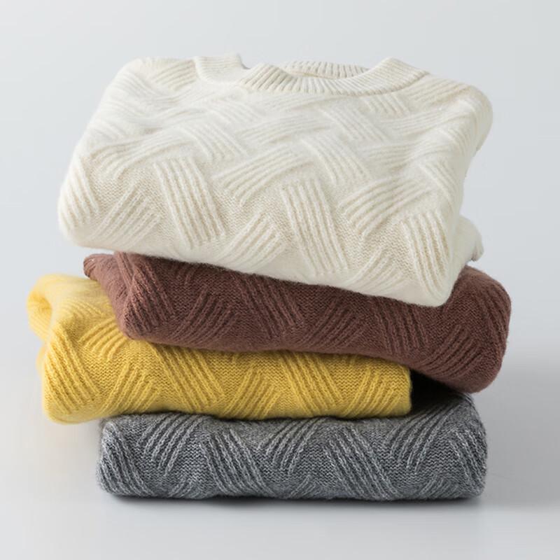 Hengyuanxiang Girls' Thickened Pure Wool Sweater