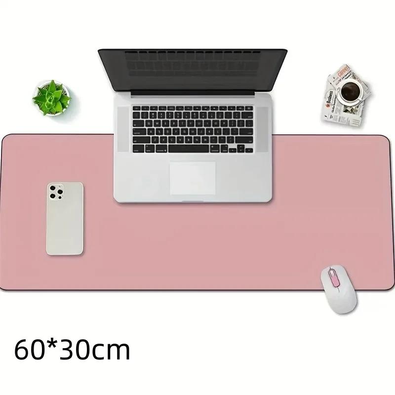 

1pc Large Size 600*300mm Office Desk Protector Mat PU Leather Waterproof Mouse Pad Desktop Keyboard Desk Pad Gaming Mousepad розовый