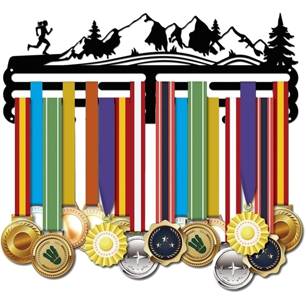 

Iron Race Medal Holder Display Wall Mount, Sports Award Hook for Competition Medals
