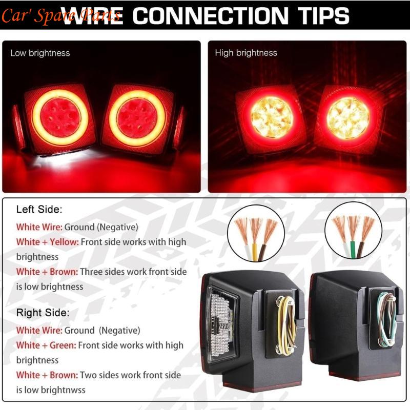 

Y4UA Universally LED Tail Rear Lamp for Trailer Truck Lorry Pickup Brake/Stop/Turn Light 12V LED Light IP68 Waterproof China Mainland