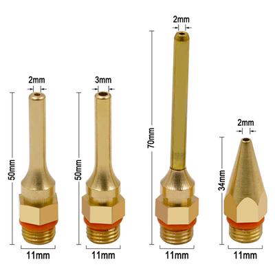34x2mm 50x2mm 50x3mm 70x2mm Heat Melt Glue Gun Nozzles Hot Glue Gun Nozzles Adhesive Tool Mouth Universal