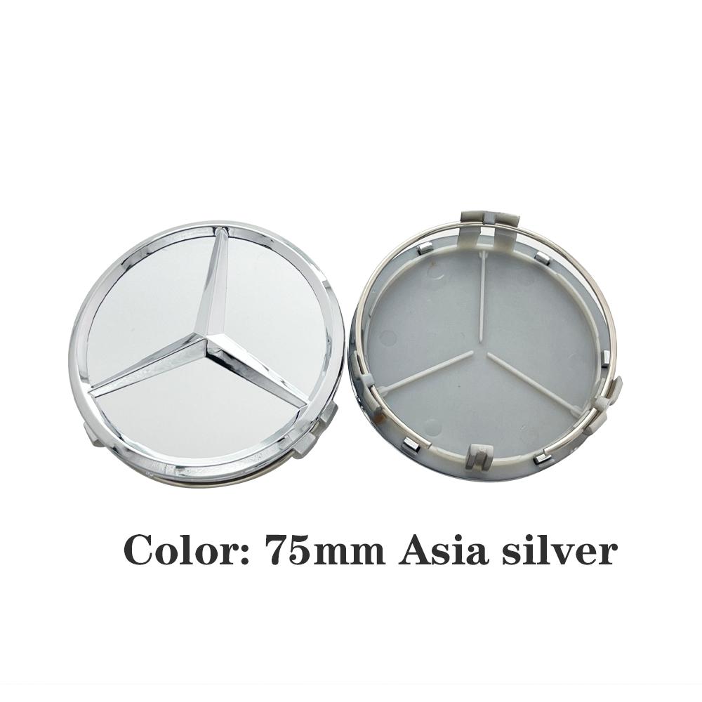 EBS4 For Benz Hot 4pcs/set 75mm Car Wheel Center Hub Caps Cover for Mercedes Benz B/C/E/S Class A Class C200L GLC GLK CLA W126 Auto A