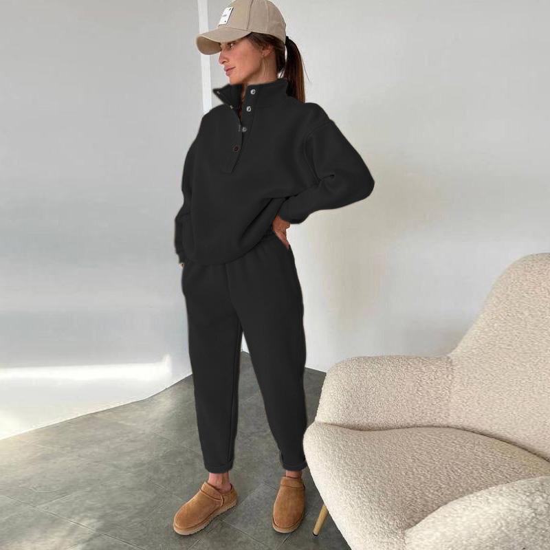 Женские повседневные свободные однотонные толстовки с капюшоном — фото 8