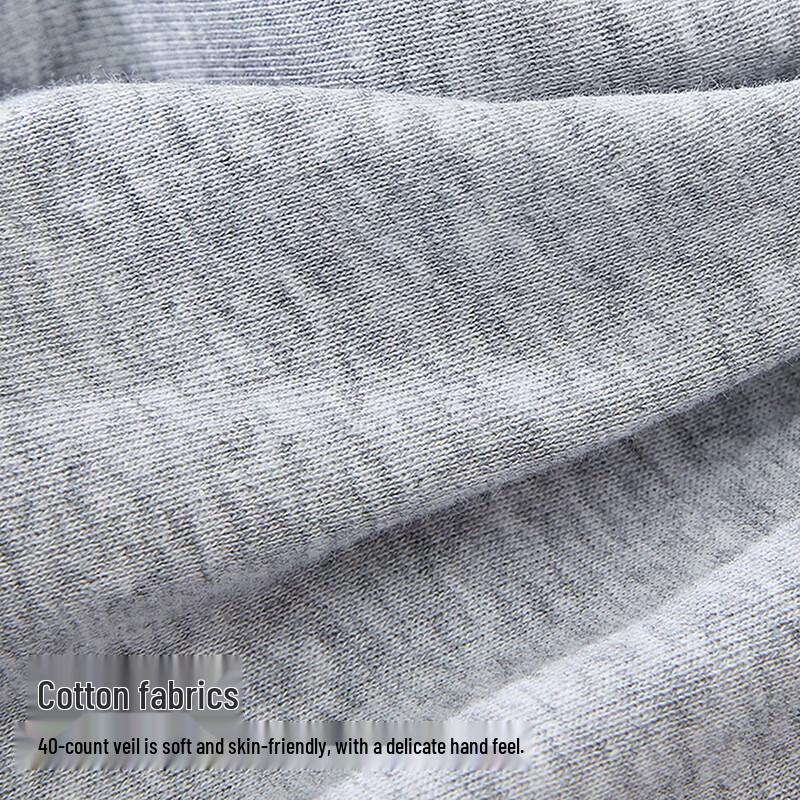 Yiershuang Men's 100% Cotton Ribbed Crewneck Undershirts 3-Pack