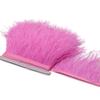 1Meter Natural Fluffy Ostrich Feathers Trim 8-10Cm Red Ostrich Plumes Craft Ribbon For Wedding Dress Sewing Clothing Decoration