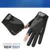 Angelhandschuhe für Männer und Frauen Sommer Eisseide Rutschfest Reiten Dünn Fahren Sonnenschutz Elastisch Auslauf Zwei-Finger Atmungsaktive Handschuhe