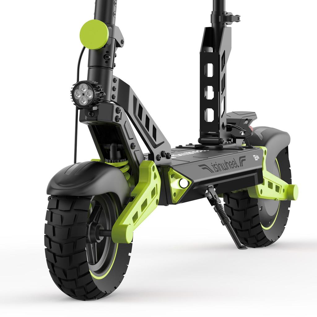 Isinwhhel D2 Plus Scooter Elettrico con Motore da 1000W e Sedile Velocità Massima 45km/h Autonomia 60km Carico Massimo 120Kg Ruote Off-Road da 10 Pollici E-Scooter per Pendolarismo Urbano