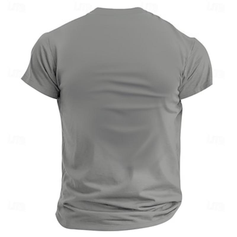 Men's Cat Funny T Shirt Short Sleeve T shirt 3D Print Crew Neck Shirt Fashion Daily Street Summer Spring Clothing