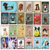 Vintage Pug Dog Metal Sign Wall Art for Bar Pub Club Pet Shop Retro Wall Decor Poster YJ