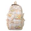 Children's Schoolbag Women's Cartoon Printed Large Capacity Backpack with Coin Purse