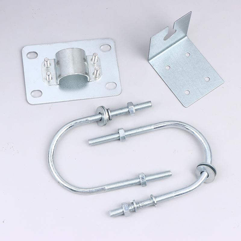 20/25/32mm Omni-Mount Fiberglass Antenna Clamp, U-Bolt Installation, Anti-Drop Bracket Support, Pole Fixation Holder