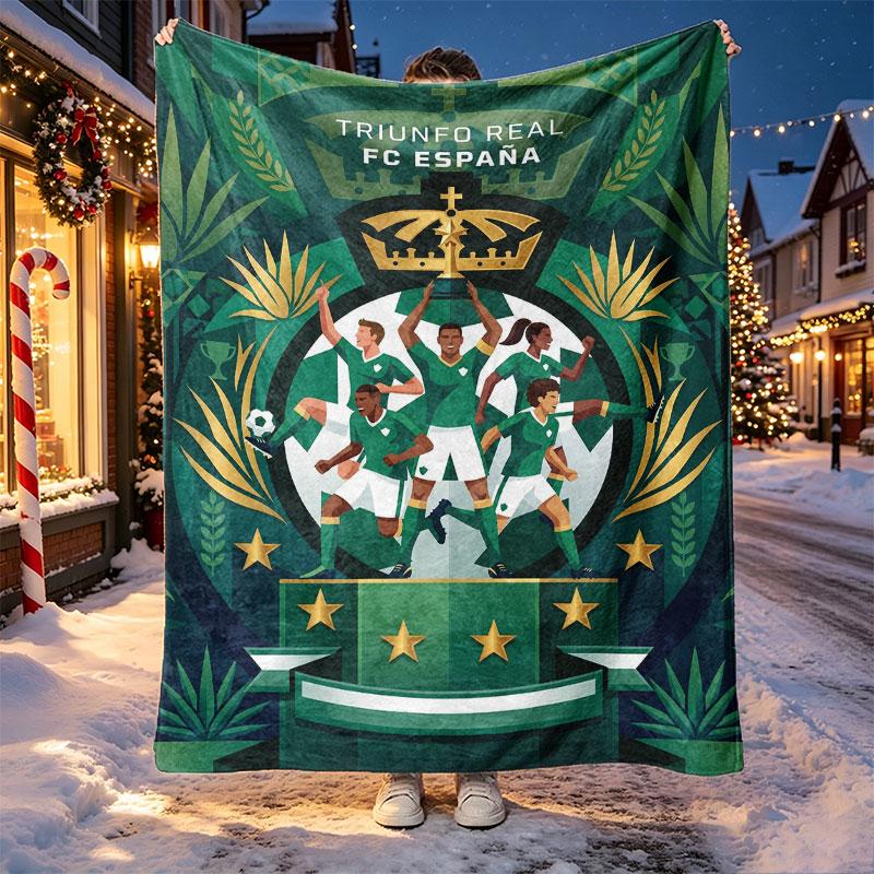 Club Santos Laguna Pattern Blanket for Home Decoration, Bed, Sofa, Car Travel, Camping, Suitable for All Seasons, Birthday Christmas Gift