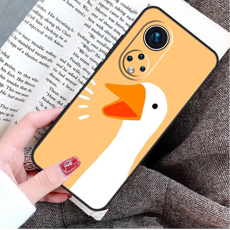 Cartoon Funny Goose Case For Honor Magic 8 5 6 7 Lite Honor 200 400 Pro 50 70 90 X9d X9b X9c X9a X8c X8b Win RT