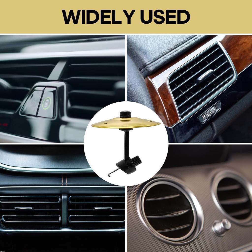 Car Cymbal Air Vent Mini Drum Crash Cymbal For Car Dashboard, Compact & Durable Musical Car Accessory For Drivers, Fits All Vehicles