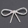 10 Stück Funkelnder Strass-Schleifen-Broschen-Pin Vintage Schleifenknoten Krallenketten-Pin Strass-Brosche Für Damen