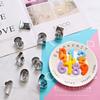 ShengHai Number Cutter Set of 9, Stainless Steel Cookie Cutter for Character Bento, Baking, and Cookie Cutter Making