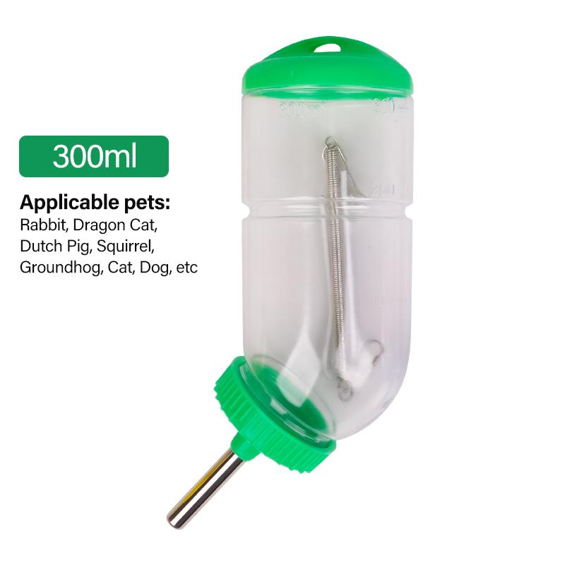 

300ml/500ml Plastic Hamster Drinker Water Bottle Dispenser Feeder Hanging Guinea Pig Squirrel Rabbit Pet Drinking Fountain