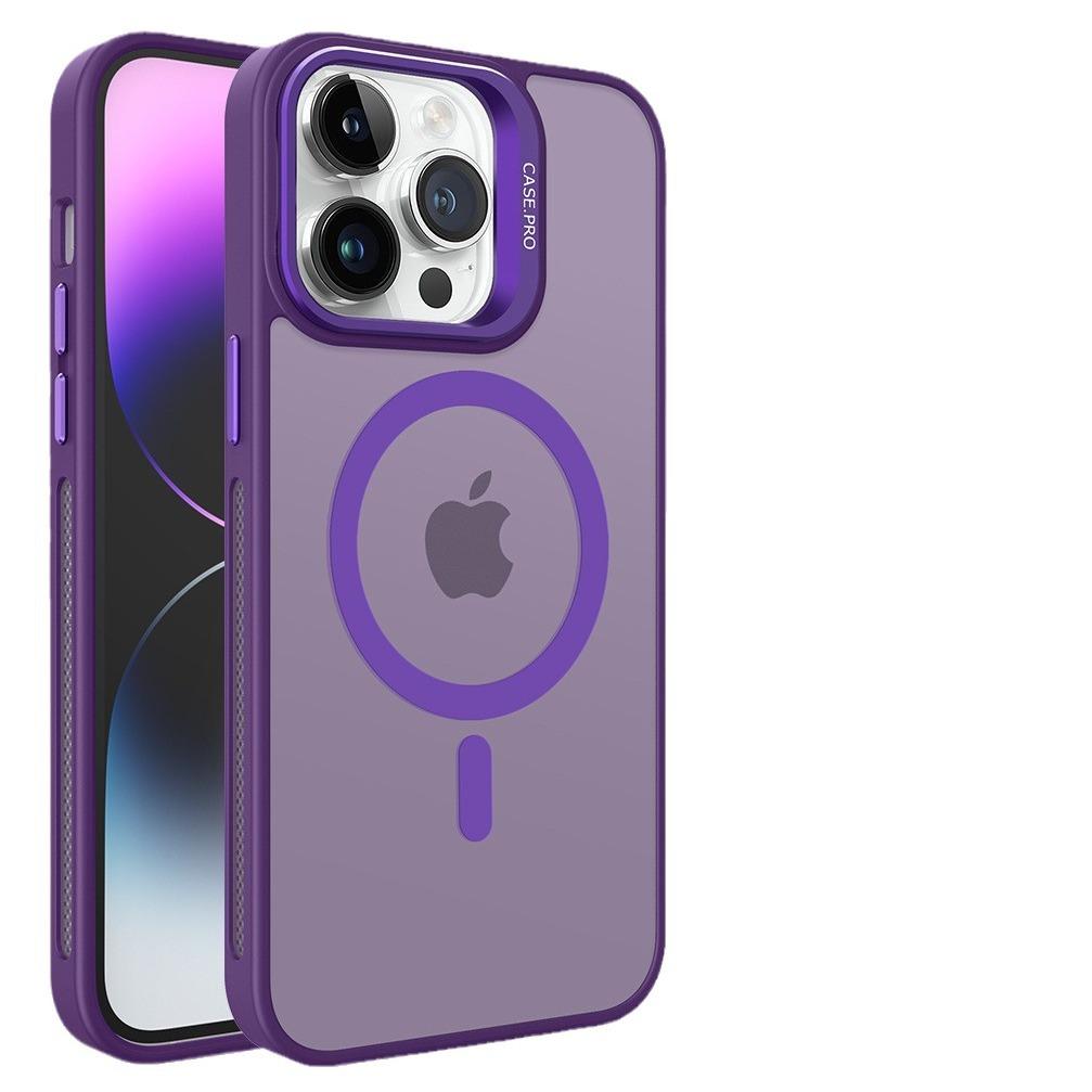 

Применимо к iPhone 16 Матовый чехол для телефона с приятным на ощупь покрытием и магнитным держателем для объектива, Apple 15 получает защитную пленку для объектива того же цвета, жесткий чехол iPhone 16promax