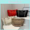 Sac Tote à Grande Capacité Mode pour Femmes Sac à Main Chic Matelassé Diamant en PU Élégant pour Voyage Décontracté