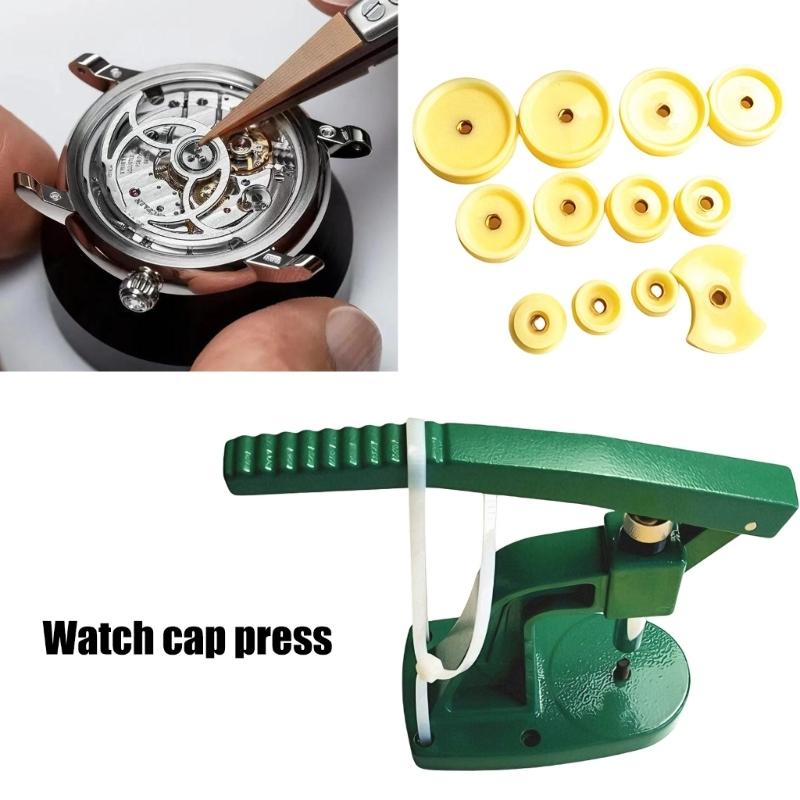 Easy to Use Watch Case Press Tool Set with 12 Precise Dies for Quick Reliable Watch Repair on All Models Alloy Steel