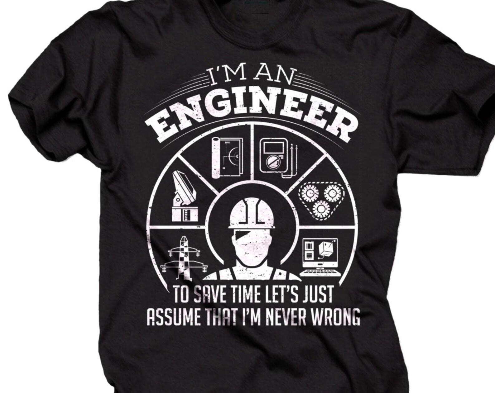 Funny Engineer T-Shirt: Profession Occupation Gift L