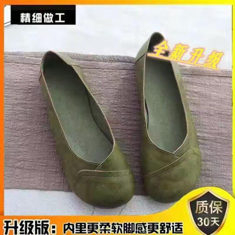 Doudou shoes women's shoes 2025 spring and summer new loafers one-pedal lazy shoes grandma shoes flat evening shoes single shoes