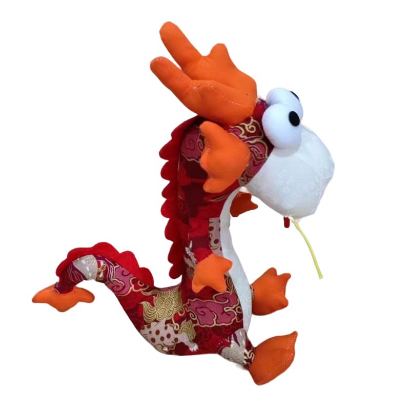 

Dragon Mascot Year Plush Toy Doll Chinese Cartoon Plushies Decoration Kids Gifts StyleA