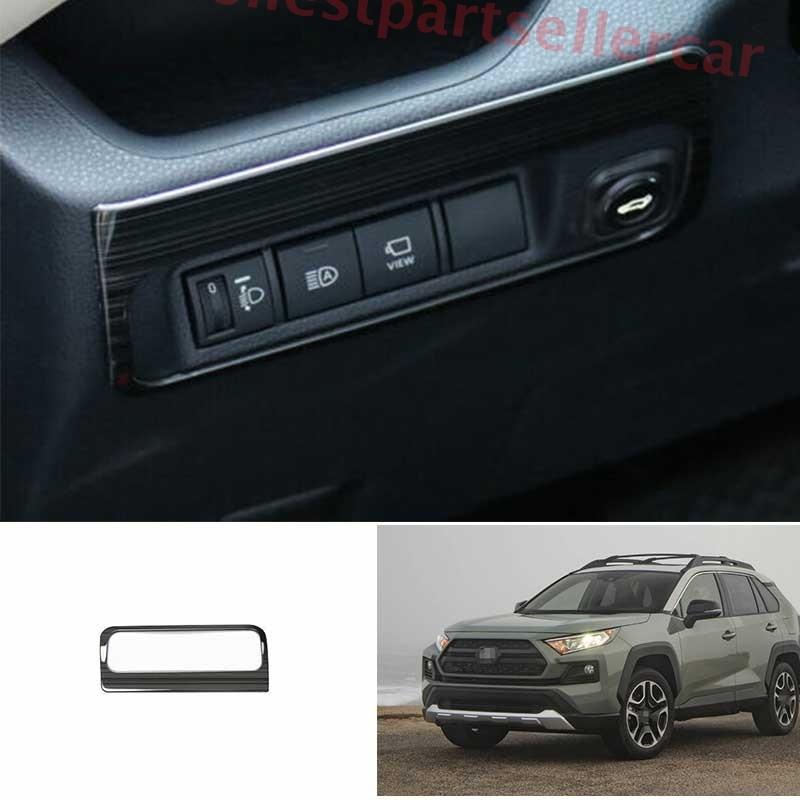 For Toyota RAV4 19-24 Black Titanium Driver s Side Dash Control Cover Trim