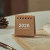 2026 New Mini Portable Desk Calendar, Punch-in Plan, No Printing Style Desktop Decoration, High-value Simple Desk Calendar