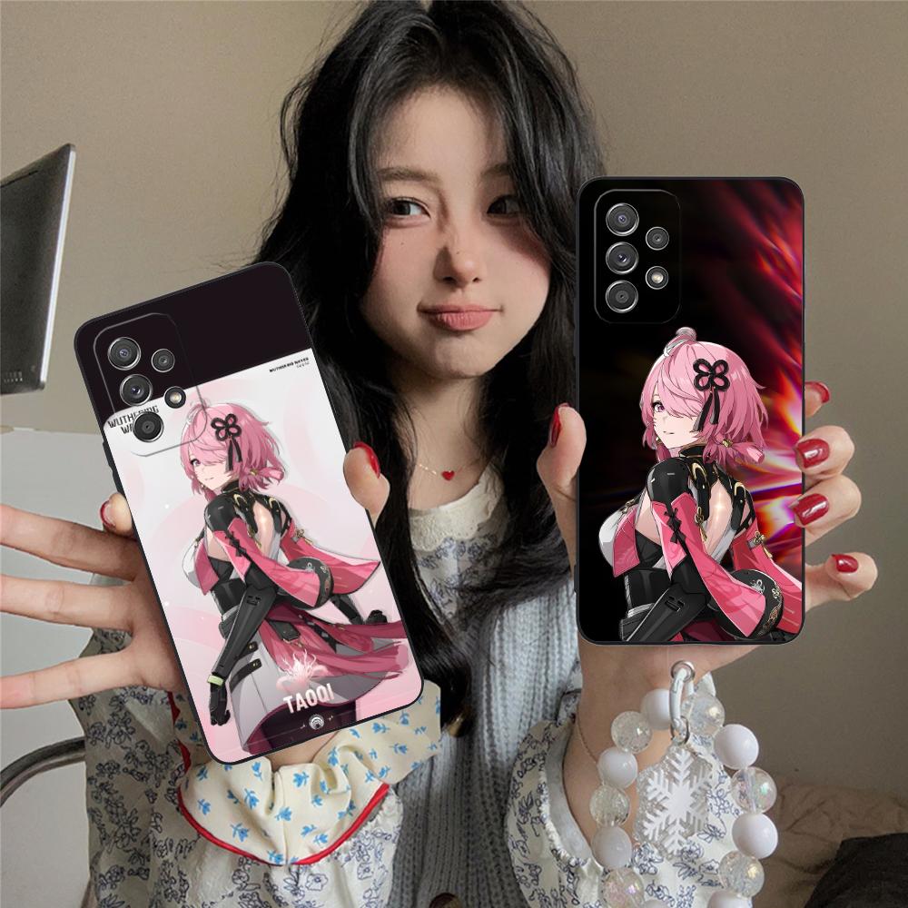 Wuthering Waves Taoqi Mobile Phone Case for Samsung Galaxy A56 55 54 53 52 51 36 35 34 23 16 15 5G Colorful Cover Cover Pretty