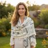 Vintage Aesthetic Scarf Christian Inspirational Bible Verse Blanket Scarf Christian Prayer Scarf for Women Teacher Mother Gifts