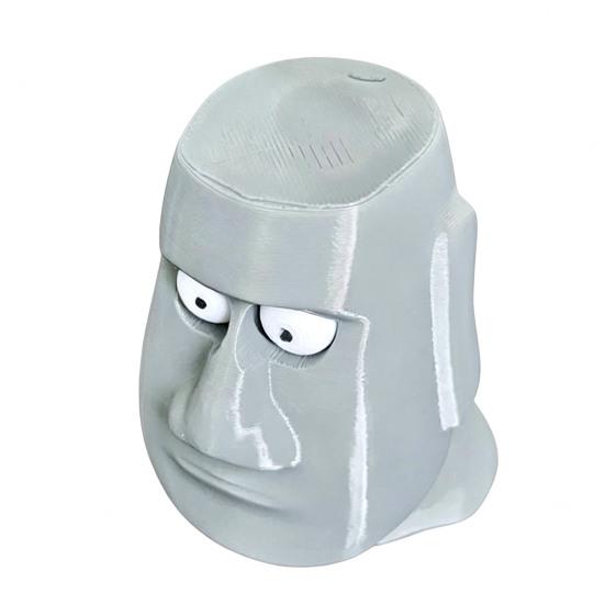 Cartoon Stone Statue Stress Relief Toy 3D Printed Eye Popping Stone Figure Fidget Toy Home Office Worker Relaxation Desk Toy