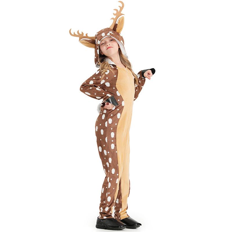 Khaki Spotted Fawn Cosplay Christmas Costume