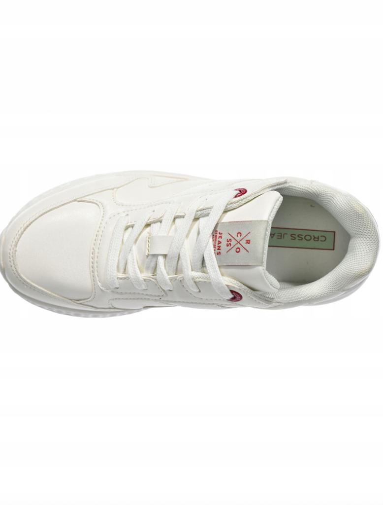 Cross Jeans KK2R4020 White Unisex Sports Sneakers with Laces