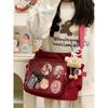Academy style versatile simple two-dimensional large-capacity messenger bag female transparent shoulder bag oblique span pain bag