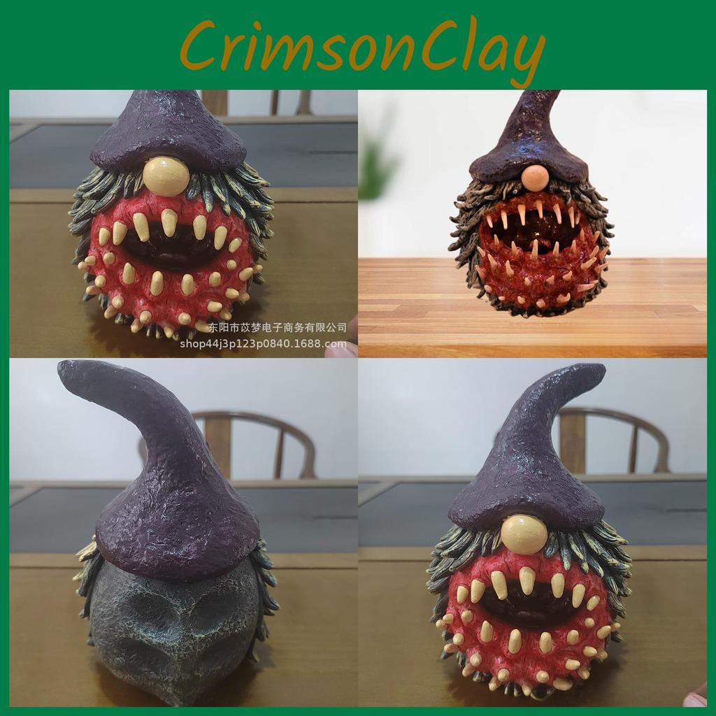 Encantador Gnomo Maligno Estilo Americano Figura de Resina Perfeita Para Decorações de Halloween